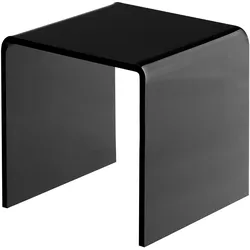 U-Ständer Acryl, schwarz 100 x 100 x 100 mm, Acryl (PMMA)
