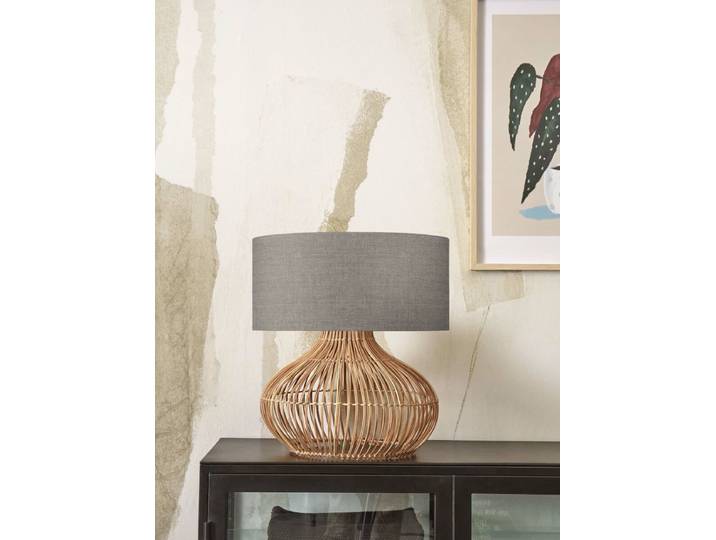 Tischleuchte Kalahari Ø 47cm Grau/Beige E27