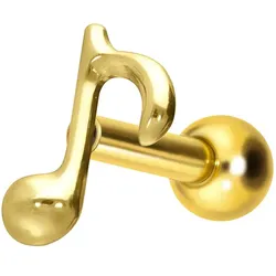 Titan Ohrpiercing mit Innengewinde ACHTELNOTE