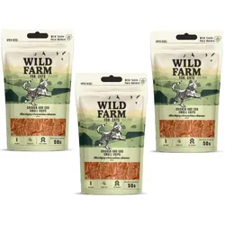 WILD FARM 50 g Chips mit Huhn und Kabeljau 3x50g Leckerbissen für Katzen