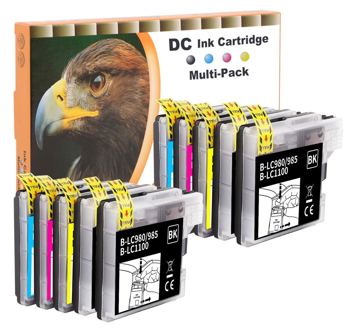 Set van 10 compatibele printerpatronen voor Brother