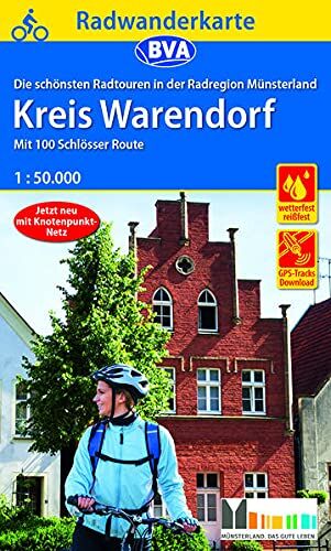BVA BikeMedia GmbH - Radwanderkarte BVA Radregion Münsterland Kreis Warendorf mit 100 Schlösser Route 1:50.000, reiß- und wetterfest, GPS-Tracks Download (Radwanderkarte 1:50.000) - Preis vom 09.10.2026 07:28:09 h
