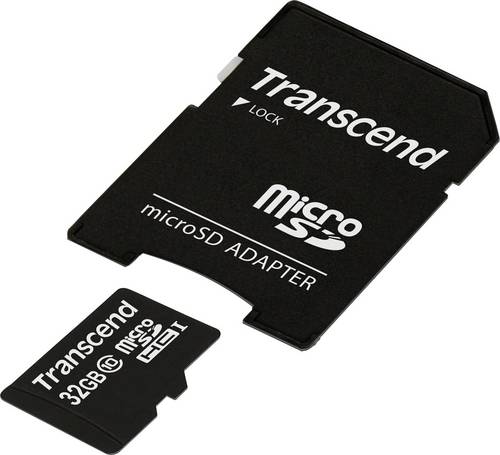 Transcend Premium microSDHC-Karte Industrial 32 GB Class 10, UHS-I inkl. SD-Adapter