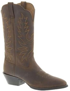 Ariat Heritage Western R-Toe - Womens 6 Brown Boot W