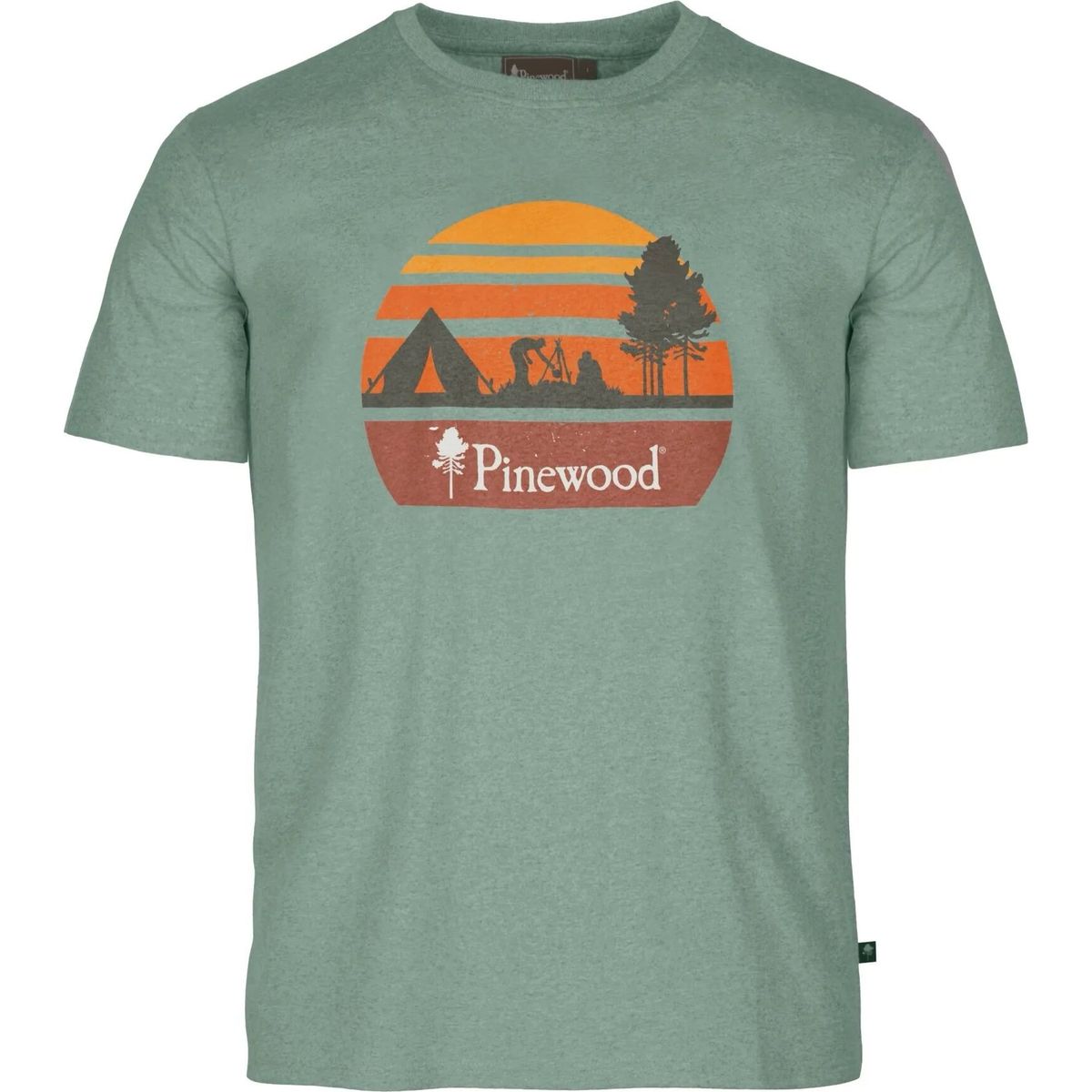Pinewood Finnveden Recycled Outdoor T-shirt aqua gr. melange campsite (469) XL 1-54490469008