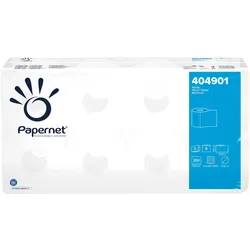 Papernet, Toilettenpapier, Toilettenpapier Werra Tissue Recycling naturweiss 3-lagig 9x8 Rollen, 72 Rollen/Paket x 250 Blatt, K (72 Stk.)
