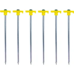 Berger ExtremePeg Felsbodennagel Zelthering 25 cm aus Stahl für extrem harte Böden, 6er-Pack