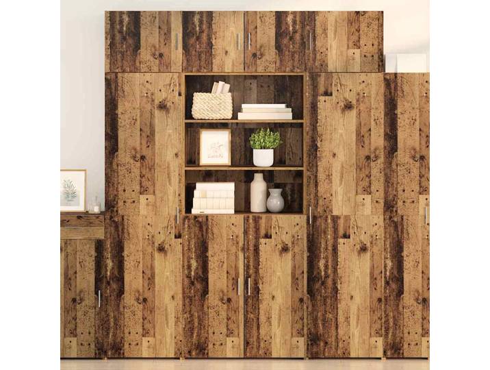 vidaXL Highboard Altholz 80 x 42,5 x 185 cm Holzwerkstoff