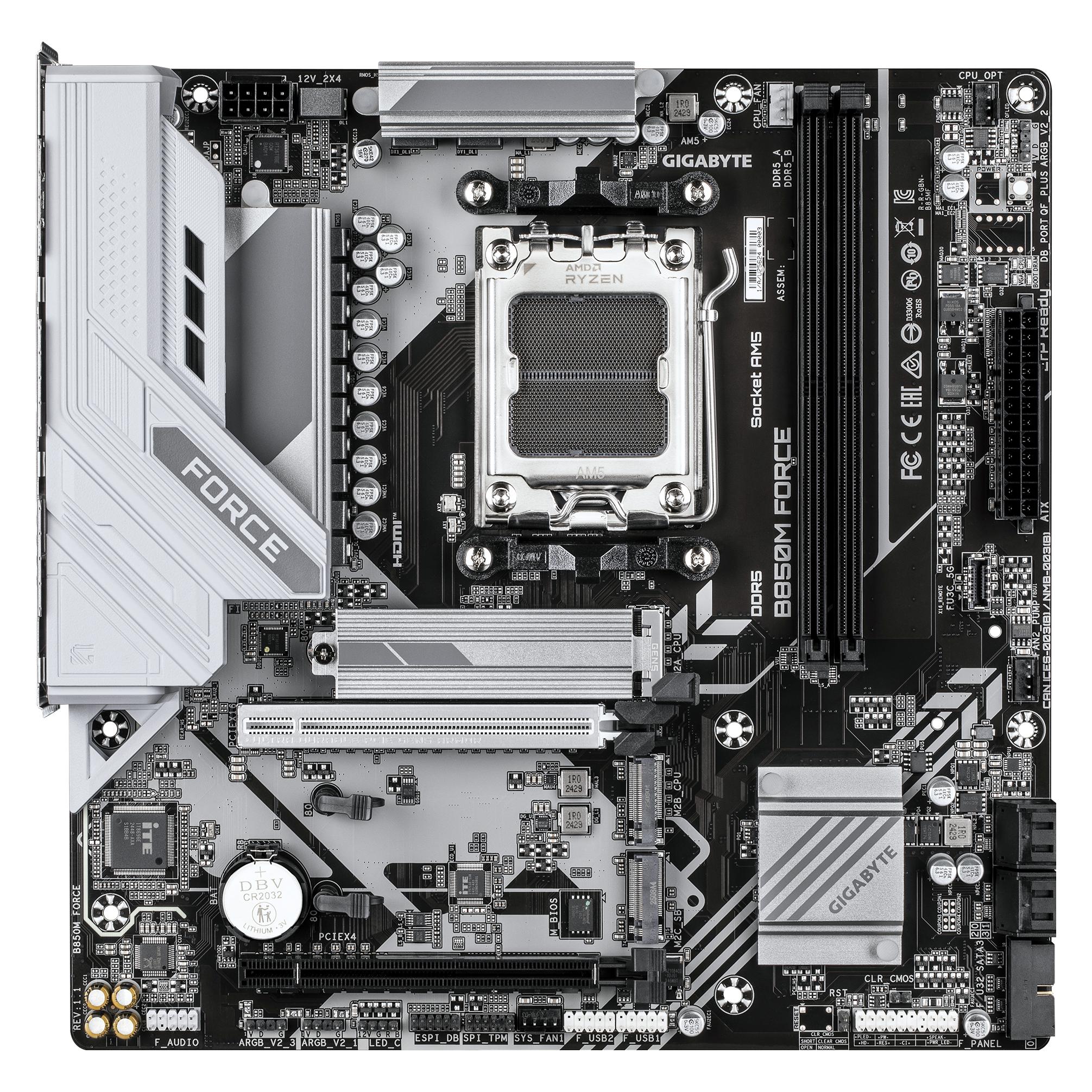 Gigabyte B850M FORCE (AM5, AMD B850, mATX) (B850M FORCE)