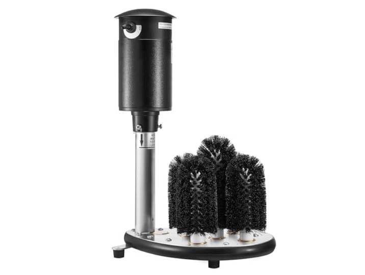VEVOR Lave-verres Électrique Commercial\, 5 Brosses Lave-verres 1200 Tasses/Heure\, Nettoyeur à Verres à Vin\, pour Verres à Champagne\, Tasses à Bière\, Mugs\, pour Bars\, Cafés\, Restaurants\, Cuisine
