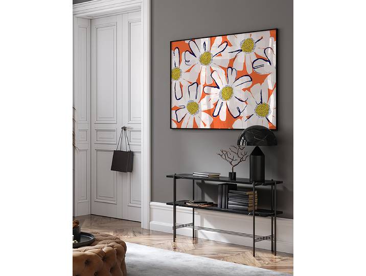 Kunstdruck Flowers Abdeckung: Acrylglas Rahmen: Buche, lackiert Multicolor 63 x 83cm