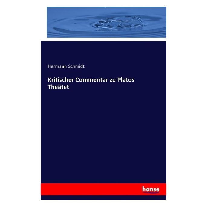 Hansebooks Kritischer Commentar zu Platos Theätet (55885121)
