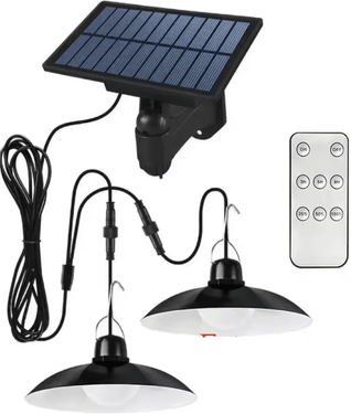 Inspire Curations 112 LED Double Head Solar Motion Sensor Light 8800mAh Waterproof Outdoor Lamp 2 Light original