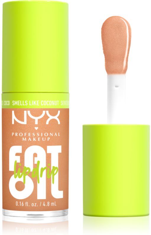 NYX Professional Makeup Fat Oil Lip Drip lip oil shade Coconut Cutie 4.8 ml