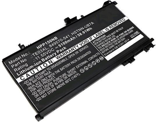 CoreParts Laptop Battery for HP Omen 15 61.6Wh 15.4V 4000mAh