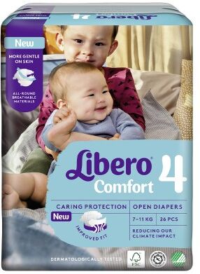 Libero Comfort T4 Fraldas 26 unidades