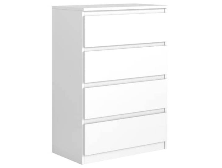 3xE Living Kommode mit 4 Schubladen in Weiß