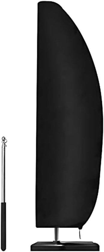 Hsthe sea Parasolhoes Zwart - Waterdichte beschermhoes voor tuinparasols - 265 cm