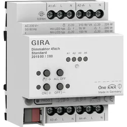 Gira Dimmaktor 4-fach REG KNX Secure 201500