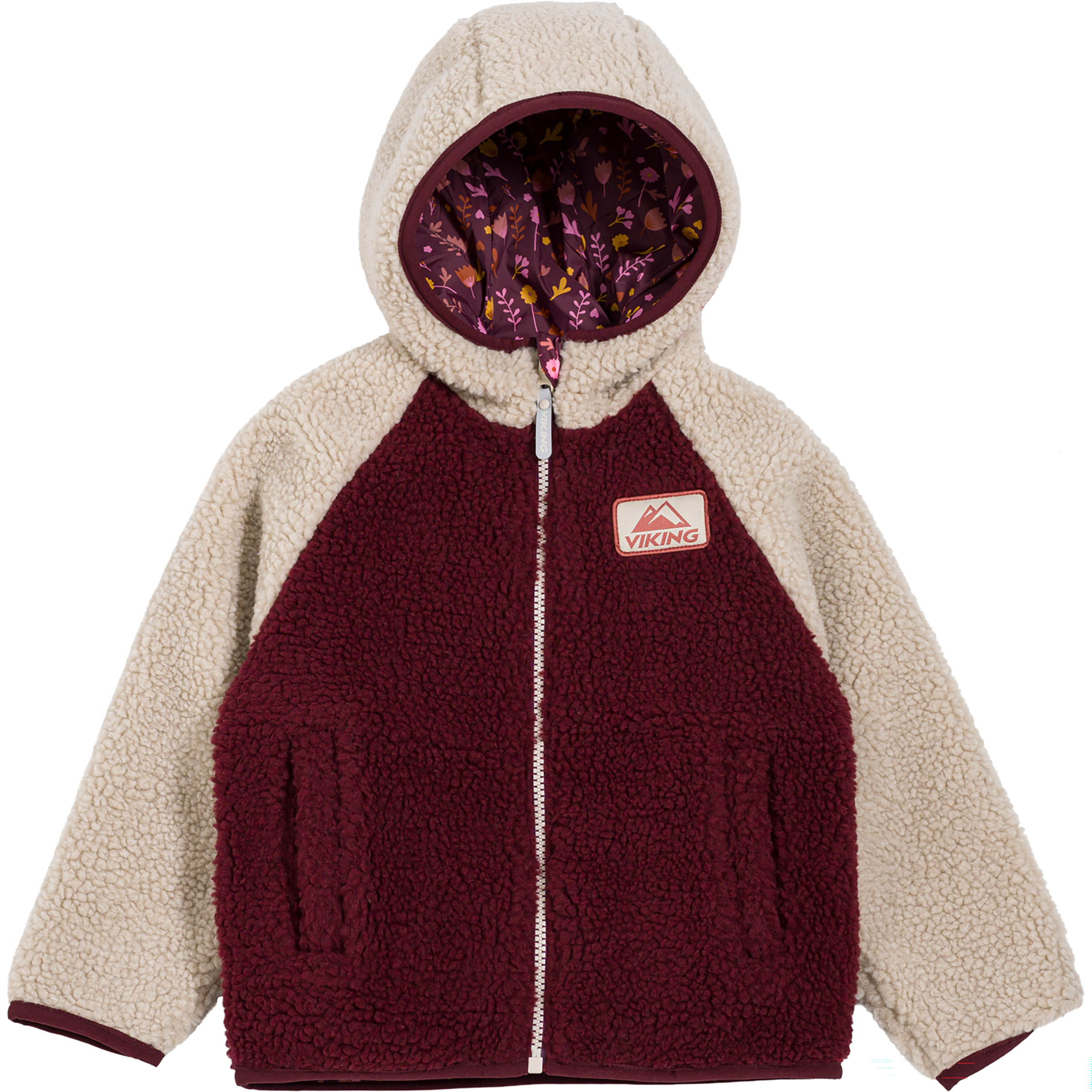 Viking Play Reversible Pile Wende Kinder Freizeitjacke, Parkas beige Größe 116 Lifestyle Isolierend