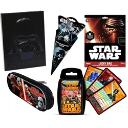 Star Wars Schultüten-Set inkl. Kartenspiel, Federmäppchen, Notizbuch, Wundertüte