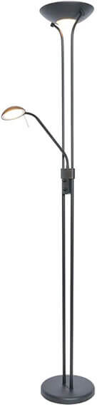 BHS Mother & Child Satin Black LED Floor Lamp
