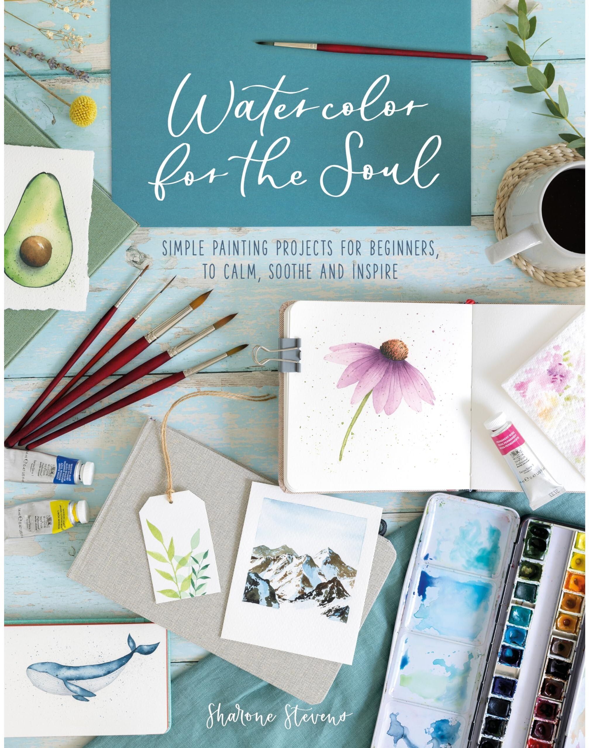 David and Charles Watercolor For The Soul: Simple painting projects for beginners, to calm, soothe and inspire