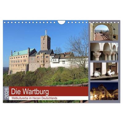 Die Wartburg - Weltkulturerbe im Herzen Deutschlands (Wandkalender 2026 DIN A4 quer), CALVENDO Monatskalender