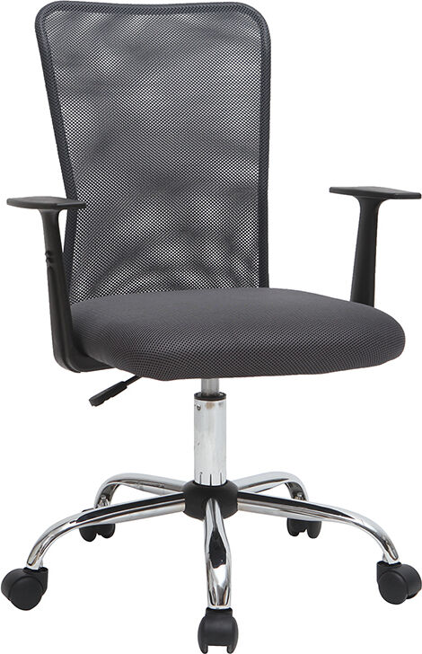 Miliboo Design-Bürosessel Mesh Grau PLUZ