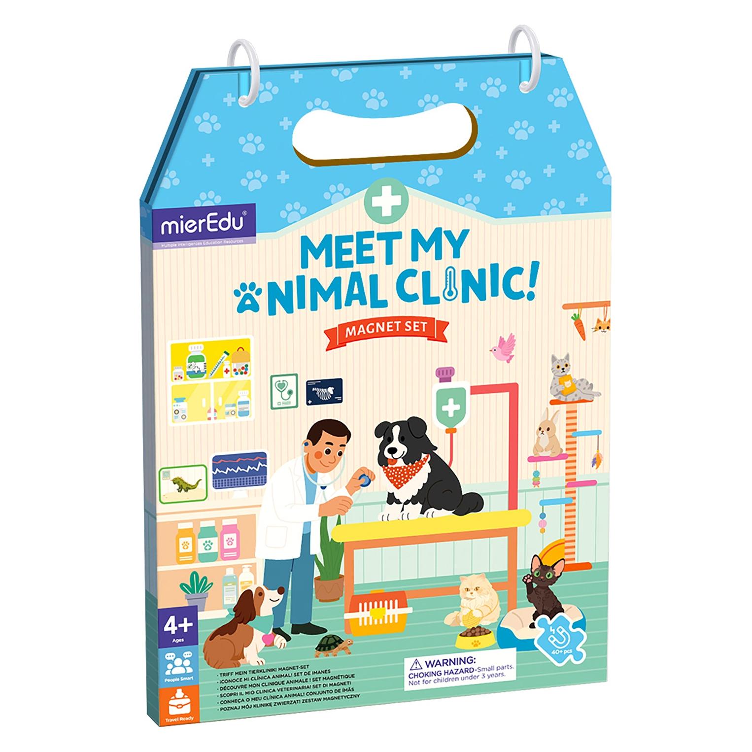 mierEdu - Magnetic Playset - Meet My Animal Clinic (ME714) (ME714)