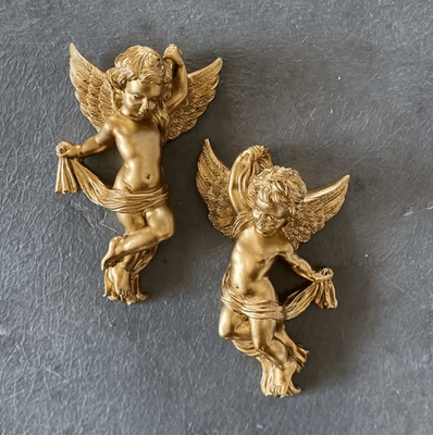 Uplift Curations Cute Cherub Angel Wall Hanging Resin Cartoon Angel Sculpture Decor Cute Cherub Angel Wall Hanging Resin Cartoon Angel Sculpture Decor