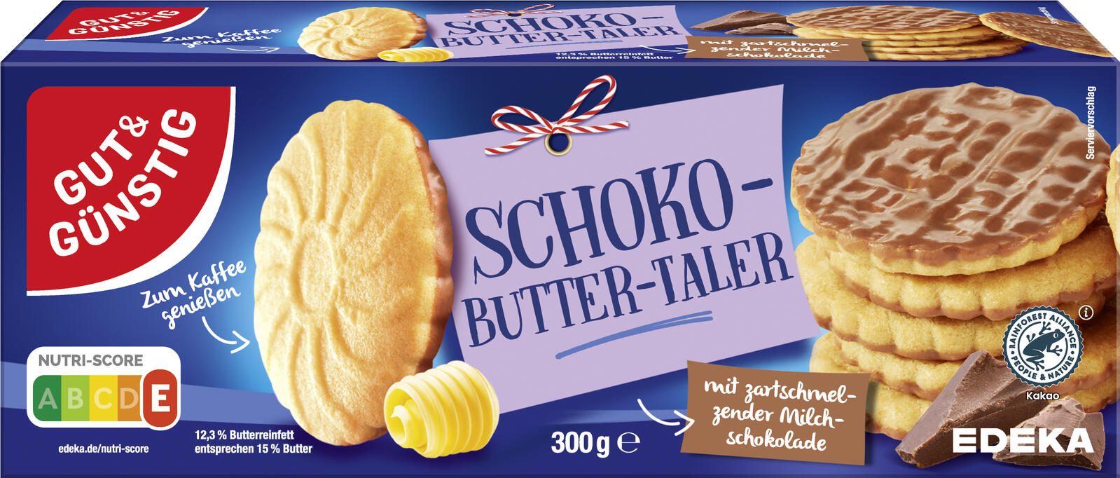 GUT&GÜNSTIG Schoko-Butter-Taler 300,0 g 6672672006