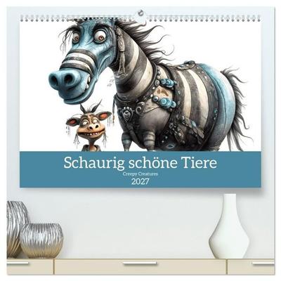 Creepy Creatures (hochwertiger Premium Wandkalender 2027 DIN A2 quer), Kunstdruck in Hochglanz