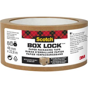 Scotch Packband 8GC, Box Lock, Papier, braun, 48mm x 22,8m