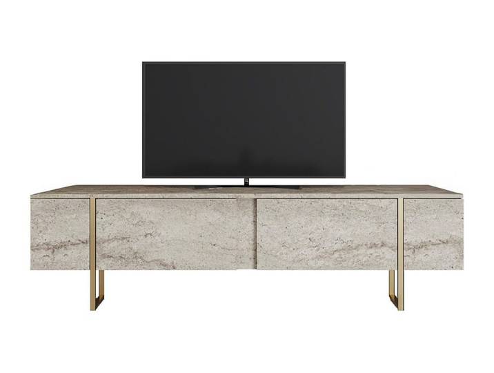 Meuble tv panneau de particule beige