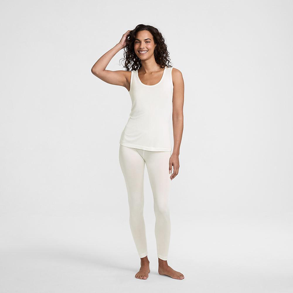 Seidentop für Damen, Damen, size: regular, Elfenbein, Seide, by Lands' End
