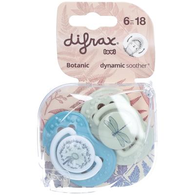 Difrax Fopspeen Dynamic Botanic 6-18m 2 St Schnuller
