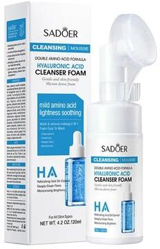 Inspired Finds SADOER Q10 Vitamin C Facial Cleanser Brightening Face Wash Foam For Hydrating And Deep Cleansing hyaluronic Acid