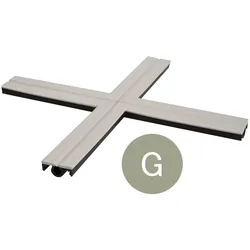 Schlüter Systems DILEX-KSBT 20/K Kreuzeinlage Zubehör für KSBT 20 EPDM (Ethylen-Eropylen-Dien) G - Grau Länge: 0,2 m