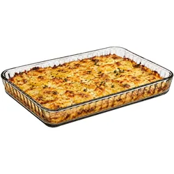 Pasabahce Borcam Rechteckige Auflaufform – 3800 ml, 40 x 27 cm