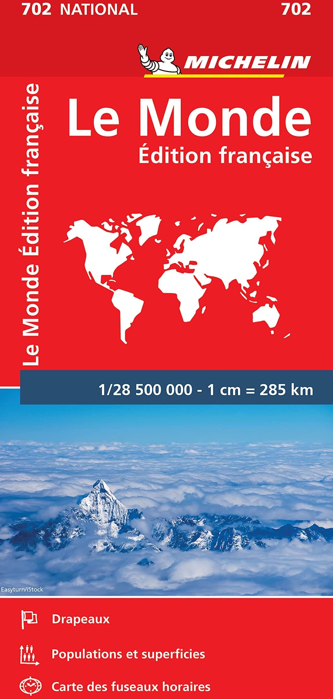Carte pliée n° 702 - Le Monde   Michelin