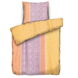 SOFT HARMONY Wendebettwäsche Mosaik-Design Mikrofaser samtweich Einzelbett, 2tlg.