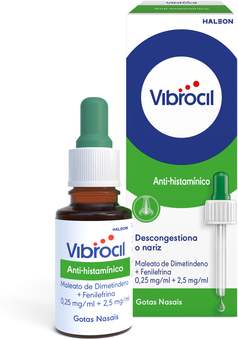 Vibrocil Gotas Nasais Gripes e Constipações 15 ml
