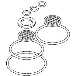 KWC Aquarotter Dichtungssatz, RoKera HRU, 2000106084 , 2000106084 2000106084