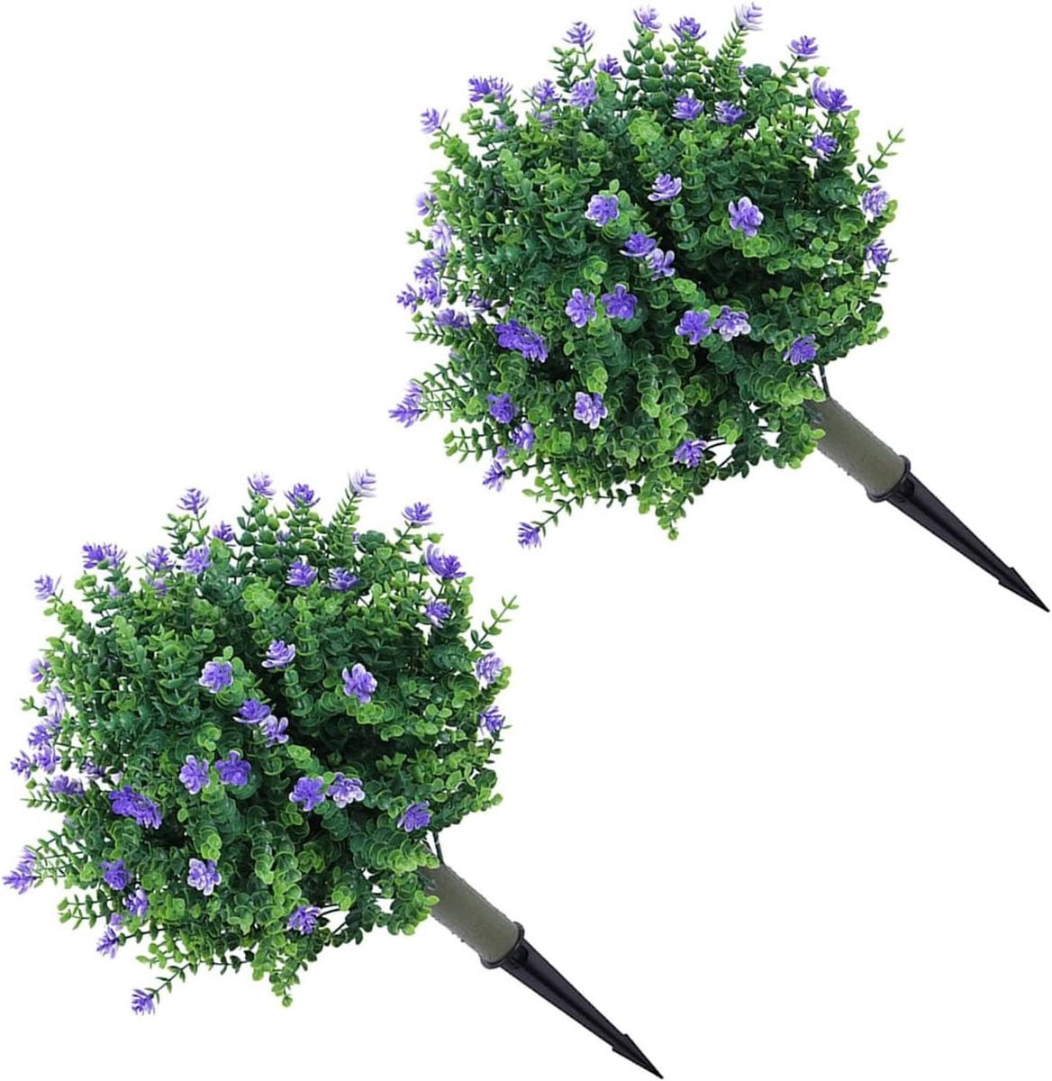 Decoratieve kunstmatige vormsnoei plant in blauwgroen, Hoogte: 45 cm