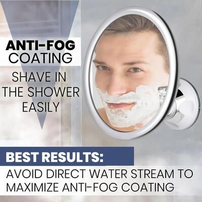Uplift Picks 360 Swivel Fogless Shower Mirror Suction Cup Bathroom Shaving Makeup Mirror 360 Swivel Fogless Shower Mirror Suction Cup Bathroom Shaving Makeup Mirror