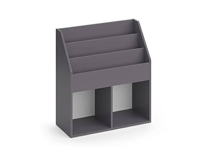 Vicco Kinderregal Luigi , Grau 72 x 79 cm zur Aufbewahrung von Büchern und Spielzeug kombinierbar