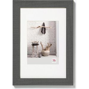 walther-design Bilderrahmen Home HO030D, 20 x 30 cm, Echtglas, Holzrahmen grau