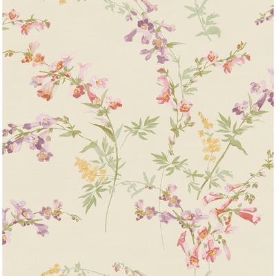 Seabrook Designs Derbyshire Wildflowers Unpasted Wallpaper