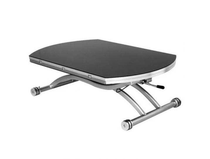 Table Basse Extensible - GIOVANNI MARCHESI - COLOMBIA - Noir - Verre - Design Chic